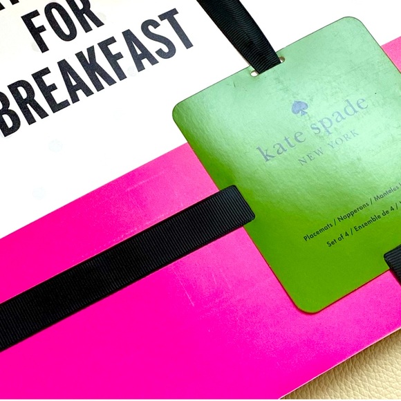 Kate Spade Eat Cake for Breakfast Placemats NWT - Picture 3 of 5